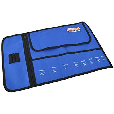 Faithfull FAICR8 8 Pocket Chisel Roll With Zip Up Compartment Faithfull FAICR8 8 Pocket Chisel Roll With Zip Up Compartment