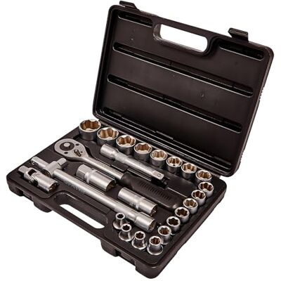 Amtech I0460 Socket CRV Set, 1/2-Inch, 25-delig Amtech I0460 Socket CRV Set, 1/2-Inch, 25-delig