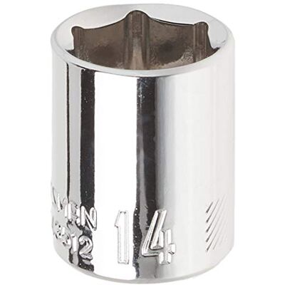 Craftsman Ondiepe socket, metrisch, 1/4-inch aandrijving, 14 mm, 6-punts (CMMT43512) Craftsman Ondiepe socket, metrisch, 1/4-inch aandrijving, 14 mm, 6-punts (CMMT43512)