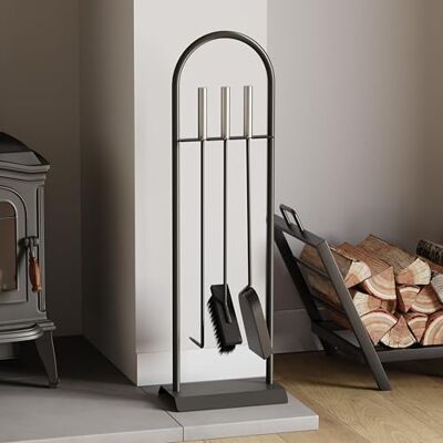 Fire Vida ladder, metaal, chroom & zwart, 71.0x10.0x12.0 Fire Vida ladder, metaal, chroom & zwart, 71.0x10.0x12.0