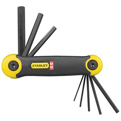 Stanley Metic opvouwbare inbussleutelset in zakformaat (8 stuks) 2-69-264, verpakking van 1 Stanley Metic opvouwbare inbussleutelset in zakformaat (8 stuks) 2-69-264, verpakking van 1
