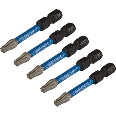 Draper Expert TX Star Impact Schroevendraaier Bit Set (5-delig) T10 Star 1/4 Inch Hex Handgereedschap Bit Adapter Set 05649 Draper Expert TX Star Impact Schroevendraaier Bit Set (5-delig) T10 Star 1/4 Inch Hex Handgereedschap Bit Adapter Set 05649