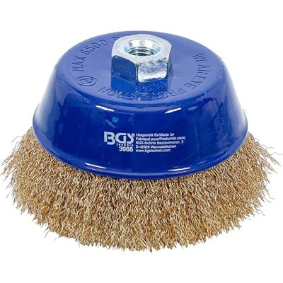 BGS 3988 Komborstel staaldraad opname M14 x 2,0 Ø 125 x 75 mm BGS 3988 Komborstel staaldraad opname M14 x 2,0 Ø 125 x 75 mm