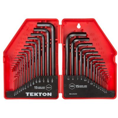 TEKTON 25253 inbussleutelset, inch/metrisch, 30-delig TEKTON 25253 inbussleutelset, inch/metrisch, 30-delig