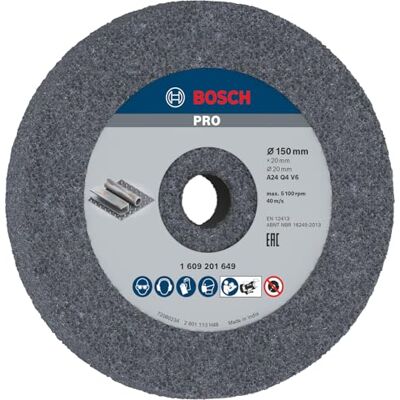 Bosch 1 x Pro Grinding Longlife schijven voor dubbele slijpmachine en 20 mm boring (voor staal, Ø mm, professionele accessoire slijpmachine) Voor staal, Ø 150 mm, professionele accessoires slijpmachine Bosch 1 x Pro Grinding Longlife schijven voor dubbele slijpmachine en 20 mm boring (voor staal, Ø mm, professionele accessoire slijpmachine) Voor staal, Ø 150 mm, professionele accessoires slijpmachine