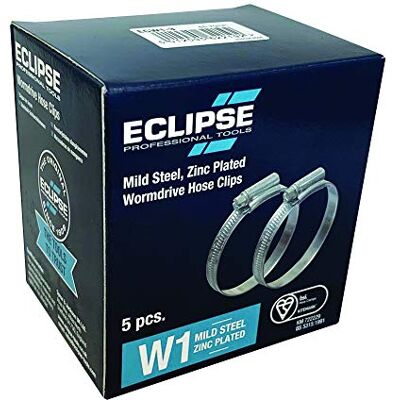 ECLIPSE Professional Tools ECW1-3 W1 Doos met 5 slangklemmen van 55-70 mm (2” 2 ¾”) van zacht staal ECLIPSE Professional Tools ECW1-3 W1 Doos met 5 slangklemmen van 55-70 mm (2” 2 ¾”) van zacht staal