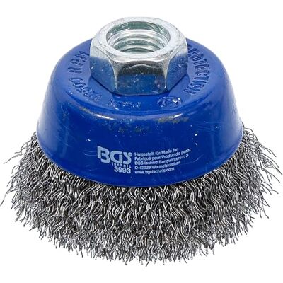 BGS 3993 Komborstel staaldraad opname M14 x 2,0 Ø 65 x 50 mm BGS 3993 Komborstel staaldraad opname M14 x 2,0 Ø 65 x 50 mm