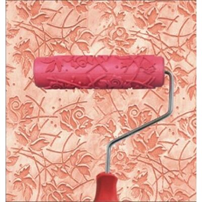 BUUEERR 7 "DIY Gevormde Verfroller Decoratieve Rubber Roller met Plastic Handvat (Model EG072) BUUEERR 7 "DIY Gevormde Verfroller Decoratieve Rubber Roller met Plastic Handvat (Model EG072)