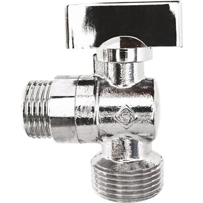 SOMATHERM FOR YOU , Kogelkraan voor wasmachine 1/2 inch mannelijk naar 3/4 inch mannelijk behuizing van verchroomd messing ABS controller 1/4 draai snelle installatie ACS-norm duurzaam en SOMATHERM FOR YOU , Kogelkraan voor wasmachine 1/2 inch mannelijk naar 3/4 inch mannelijk behuizing van verchroomd messing ABS controller 1/4 draai snelle installatie ACS-norm duurzaam en