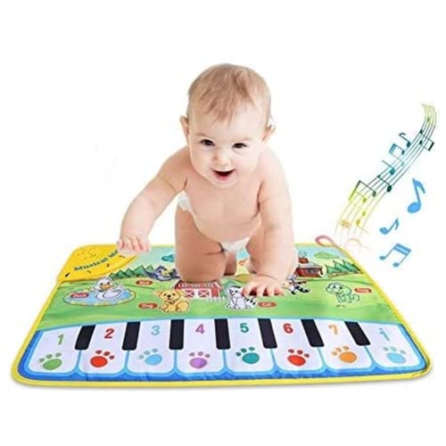 Wifehelper Baby Muziek Tapijt Mat, Kinderen Kruipen Piano Tapijt Muzikale Speelgoed Vroege Onderwijs Muziek Zingen Piano Toetsenbord Deken Touch Play voor Kids Gift