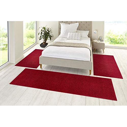 HANSE Home Pure bedomranding, polypropyleen, rood, 3-delig (2X 70x140 cm 1x 70x240 cm)