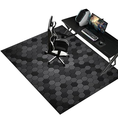 LwnePoknQnbg Bureaustoelmatten, vloerbeschermingsmat, vloerbescherming, gaming-vloerbeschermingsmat, gaming-vloermat, gamingstoel, mat voor harde vloeren, 160 x 180 cm