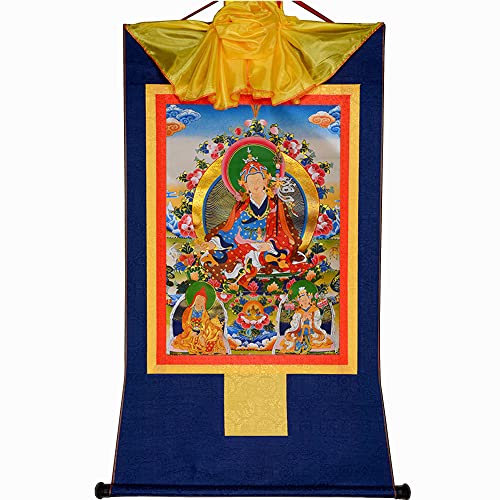 CETEOR thangka wandtapijt, Tibetaanse thangka, thangka schilderij, boeddhistisch tapijt, tantrische Tibetaanse boeddhisme Thangka muur opknoping, Shakyamuni (Gautama Boeddha), Hot Stamping Brocade boeddhisti