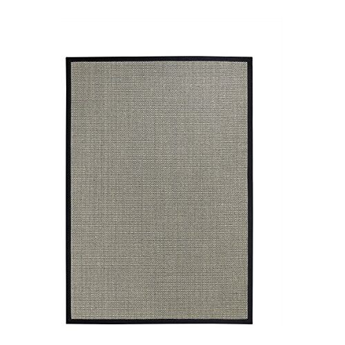 BODENMEISTER Vloermest tapijt, 100% sisal/rug latex modern 80x150 Zwart beige natuur