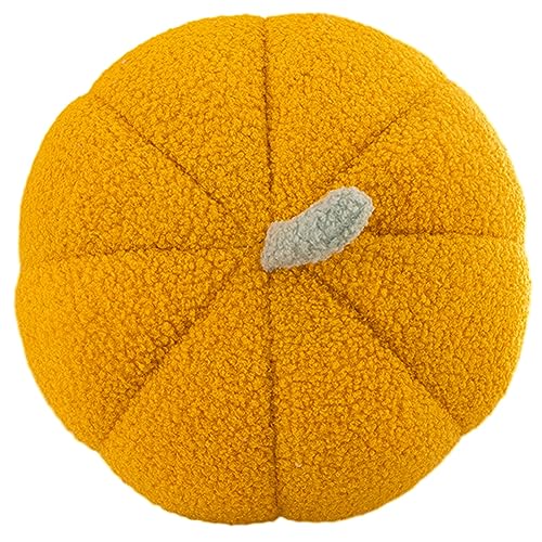 PEKJI Pompoenkussens, vloerkussens voor volwassenen, grote ronde vloerkussens voor yoga woonkamer Tatami zitten(yellow,7in)