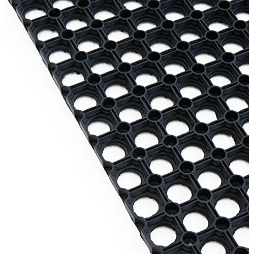 etm Rubberen ringmat   voor buiten- en entree   antislip, weerbestendig   Nitrilrubber   keuze uit drie maten   40 x 60 cm   dikte: ca. 16 mm