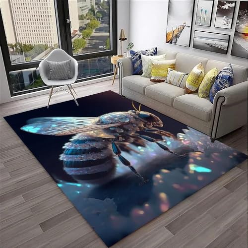 YOUSHIHUI 3D Kleurrijke Insect Bee Tapijt Mode Yoga Mat Fotografie Props Kamer Decoratie Gebied Tapijt Woonkamer Tapijt