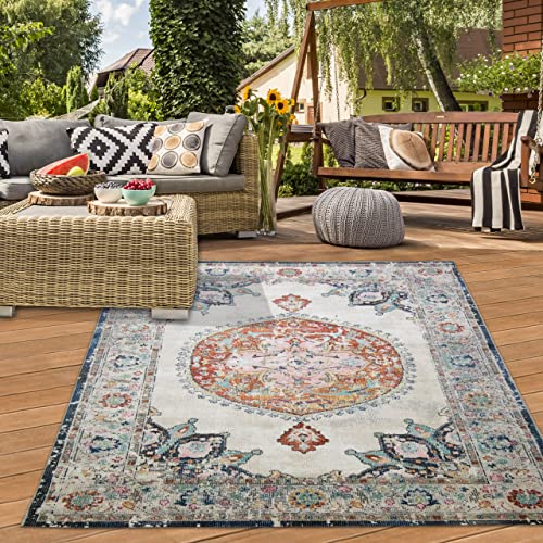 Teppich-Traum Oosters tapijt buiten woonkamer tapijt vintage kleurrijke maat 120x170 cm