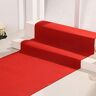 GFHQDPSC Rode loper landingsbaan tapijt, 2 mm slijtvast bruiloft gangpad loper mat voor bruiloft kerk partij ceremonie decoraties, met 1 stuk tapijttape (maat: 1,5 x 15 m)
