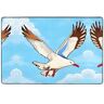 YYHHAOFA Flying Seagulls Pattern Flying Anti-Slip Vloermat 72"x48"/72"x48"/72"x48"/72"x48"/72"x48"/72"x48"/