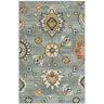 Maples Rugs Fleur Hedendaagse Motief Keuken Tapijten Non Skid Accent Area Tapijt [Made in USA], Stralend Grijs, 2'6 x 3'10