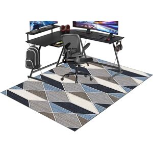 FongkLmtyPxex Mat voor vloerbedekking 90 x 150 cm, vloerbeschermers voor rolstoelen, gamingstoeltapijt, bureaustoelmat, hardhouten vloeren, antislip computerstoelmat voor houten vloeren