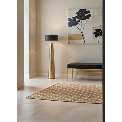 HANSE Home Jute tapijt Kunu natuurlijk woonkamertapijt jute en katoen handgeweven en natuurlijk boho natuurvezeltapijt voor woonkamer, slaapkamer, eetkamer natuurlijk goud wit, 160x230 cm HANSE Home Jute tapijt Kunu natuurlijk woonkamertapijt jute en katoen handgeweven en natuurlijk boho natuurvezeltapijt voor woonkamer, slaapkamer, eetkamer natuurlijk goud wit, 160x230 cm