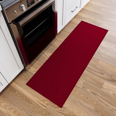 Ottomanson Gangloper Ottohome-collectie, effen, achterkant van rubber, 67 cm x 183 cm, rood Ottomanson Gangloper Ottohome-collectie, effen, achterkant van rubber, 67 cm x 183 cm, rood