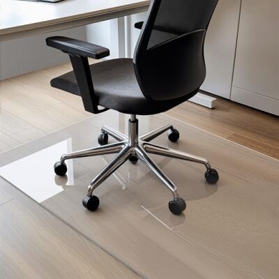 COSYLAND Vloerbeschermingsmat voor bureaustoel, transparant, bureaustoelonderlegger en bureaustoelonderlegger, antislip, beschermmat voor vloer en tapijt, melkwit, 120 x 150 cm COSYLAND Vloerbeschermingsmat voor bureaustoel, transparant, bureaustoelonderlegger en bureaustoelonderlegger, antislip, beschermmat voor vloer en tapijt, melkwit, 120 x 150 cm