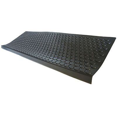 Rubber-Cal "Muntgreep antislip rubberen loopvlak trapmatten (6 stuks), zwart, 9,75 "x 29" (10-104-009-6pk) Rubber-Cal "Muntgreep antislip rubberen loopvlak trapmatten (6 stuks), zwart, 9,75 "x 29" (10-104-009-6pk)