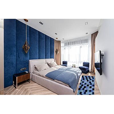 Ottoman Chenilla tapijt, box, blauw, 140 x 200 cm Ottoman Chenilla tapijt, box, blauw, 140 x 200 cm