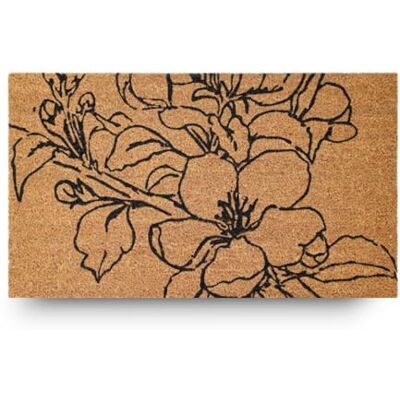 LifeGreen Kera Flowers Deurmat met kokosvezels, vuilafstotend tapijt voor rechthoekige ingang, 40 x 70 cm, onderkant van antislip latex bloemenprint LifeGreen Kera Flowers Deurmat met kokosvezels, vuilafstotend tapijt voor rechthoekige ingang, 40 x 70 cm, onderkant van antislip latex bloemenprint