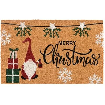 HANSE Home Kokosdeurmat Kerstmis antislip vuilvangmat natuur voor binnen, deurmat Merry kokosvezel kokosmat voor entree en overdekte buitenruimtes 40 x 70 cm HANSE Home Kokosdeurmat Kerstmis antislip vuilvangmat natuur voor binnen, deurmat Merry kokosvezel kokosmat voor entree en overdekte buitenruimtes 40 x 70 cm