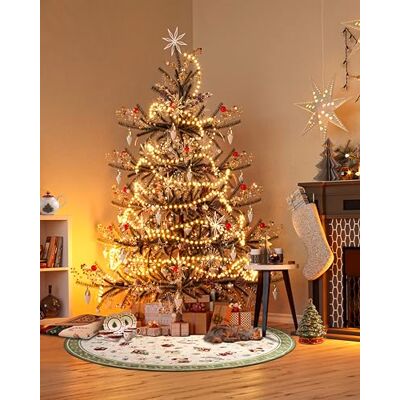 Villeroy & Boch Design tapijt Nostalgic Shine rond Toy's Delight kerstboomdeken, kerstboom en kerstboom voor woonkamer, slaapkamer, eetkamer, hal groen meerkleurig, 160 cm Villeroy & Boch Design tapijt Nostalgic Shine rond Toy's Delight kerstboomdeken, kerstboom en kerstboom voor woonkamer, slaapkamer, eetkamer, hal groen meerkleurig, 160 cm