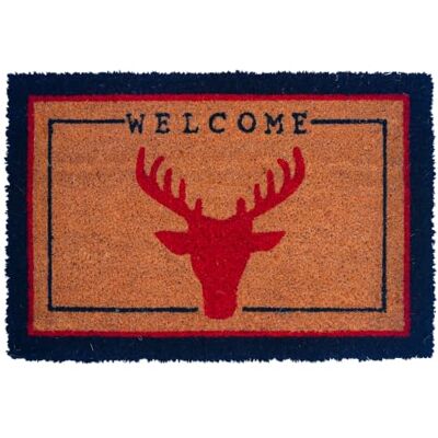 Relaxdays kokosmat, Welcome, 60x40 cm, antislip, weerbestendig, meerkleurig deurmat voor binnen en buiten, deurmat Relaxdays kokosmat, Welcome, 60x40 cm, antislip, weerbestendig, meerkleurig deurmat voor binnen en buiten, deurmat