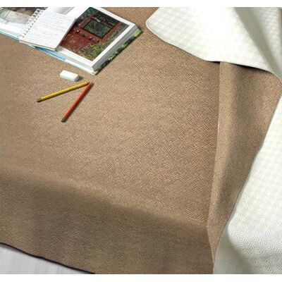 GEMITEX Linum Tafelbeschermer, Made in Italy, antislip, schokbestendig, dubbelzijdig, taupe/wit, 140 x 240 cm, decoreert en beschermt je tafel tegen stoten, krassen en vloeistoffen GEMITEX Linum Tafelbeschermer, Made in Italy, antislip, schokbestendig, dubbelzijdig, taupe/wit, 140 x 240 cm, decoreert en beschermt je tafel tegen stoten, krassen en vloeistoffen
