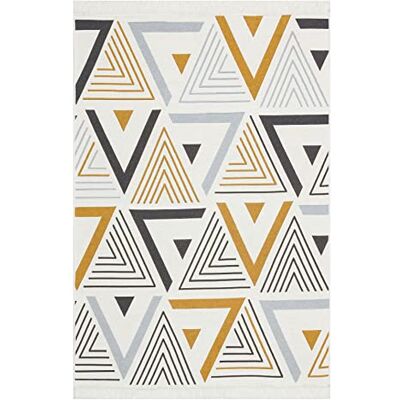 Bakero Arya Geometrisch katoenen tapijt - Tapijt Bakero Arya Geometrisch katoenen tapijt - Tapijt