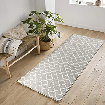 Serdim Rugs Havana Anti Slip Trellis Design Keuken & Hall Runners Multifunctionele Machine Wasbare Tapijten Deurmatten Grijs 67 x 220 cm Serdim Rugs Havana Anti Slip Trellis Design Keuken & Hall Runners Multifunctionele Machine Wasbare Tapijten Deurmatten Grijs 67 x 220 cm