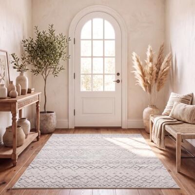 SAFAVIEH Modern chic indoor geweven rechthoek tapijt, Madison Collection, MAD798, in ivoor/houtskool, 122 x 183 cm voor woonkamer, slaapkamer of elke binnenruimte SAFAVIEH Modern chic indoor geweven rechthoek tapijt, Madison Collection, MAD798, in ivoor/houtskool, 122 x 183 cm voor woonkamer, slaapkamer of elke binnenruimte