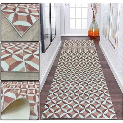 ALFOMBRAS TADI & IMPERIO 1979 Vinyl Tapijt - Vintage geometrisch stijl ALFOMBRAS TADI & IMPERIO 1979 Vinyl Tapijt - Vintage geometrisch stijl