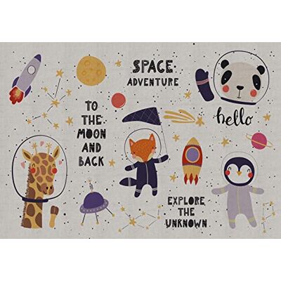FLOORART Kindervinyl Vloerkleed - Tapijt FLOORART Kindervinyl Vloerkleed - Tapijt