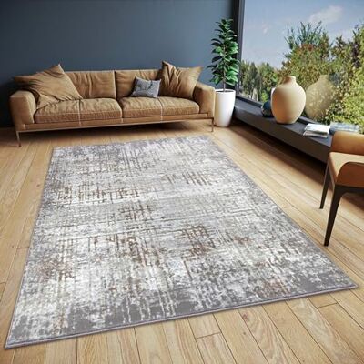 HANSE Home Abstract vintage tapijt, oosters laagpolig woonkamertapijt in vintage look, abstracte loper voor slaapkamer, eetkamer, woonkamer, hal, crèmegrijs, 200 x 280 cm HANSE Home Abstract vintage tapijt, oosters laagpolig woonkamertapijt in vintage look, abstracte loper voor slaapkamer, eetkamer, woonkamer, hal, crèmegrijs, 200 x 280 cm
