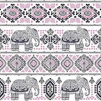 HOMEMANIA Geprint Olifanten Tapijt - 100x150cm HOMEMANIA Geprint Olifanten Tapijt - 100x150cm