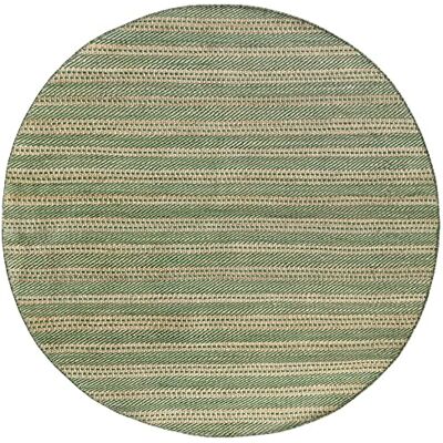 HAMID Olivia wollen jute vloerkleed, handgeweven wollen en jute vloerkleed voor woonkamer, slaapkamer, naturel groen, (200x200 cm) HAMID Olivia wollen jute vloerkleed, handgeweven wollen en jute vloerkleed voor woonkamer, slaapkamer, naturel groen, (200x200 cm)