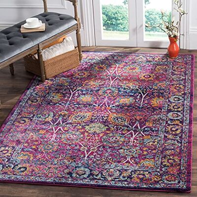 Safavieh Eigentijds Handgetuft Rechthoekig Vloerkleed, Abstracte Collectie, ABT141, in Grijs/Zwart, 122 x 183 cm voor Woonkamer, Slaapkamer of Elke Binnenruimte Safavieh Eigentijds Handgetuft Rechthoekig Vloerkleed, Abstracte Collectie, ABT141, in Grijs/Zwart, 122 x 183 cm voor Woonkamer, Slaapkamer of Elke Binnenruimte