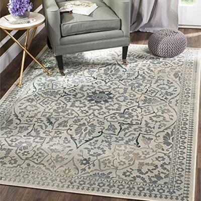 NADUVI Cordova Vintage Kleed - Rechthoekig, Blauw, 170x100cm - Kleed NADUVI Cordova Vintage Kleed - Rechthoekig, Blauw, 170x100cm - Kleed