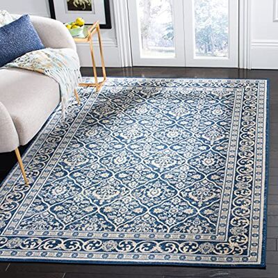 SAFAVIEH Multifunctioneel Binnen/buiten tapijt, Geweven Polypropyleen Tapijt, Navy Licht Grijs, 160 X 228 cm SAFAVIEH Multifunctioneel Binnen/buiten tapijt, Geweven Polypropyleen Tapijt, Navy Licht Grijs, 160 X 228 cm