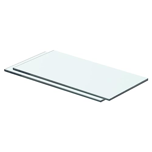 DCRAF Nice Rekken Wandplanken & Ledges-Planken 2 stuks Paneel Glas Helder 40x15 cm