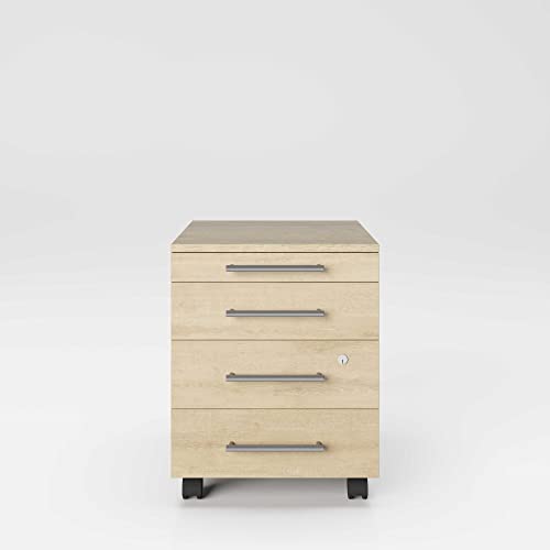 Phoenix Group Neo Rolcontainer, hout, Artisan eiken, 43 x 56 x 50 cm