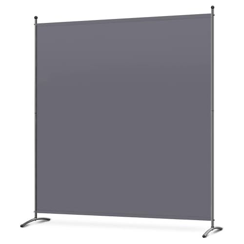 Angel Living Beschermende schermen vouwscherm kamer scheidingsschermen kamer scheidingswanden tuin privacy outdoor schermen voor patio privacy, 1 panelen (163 x 180cm, grijs)